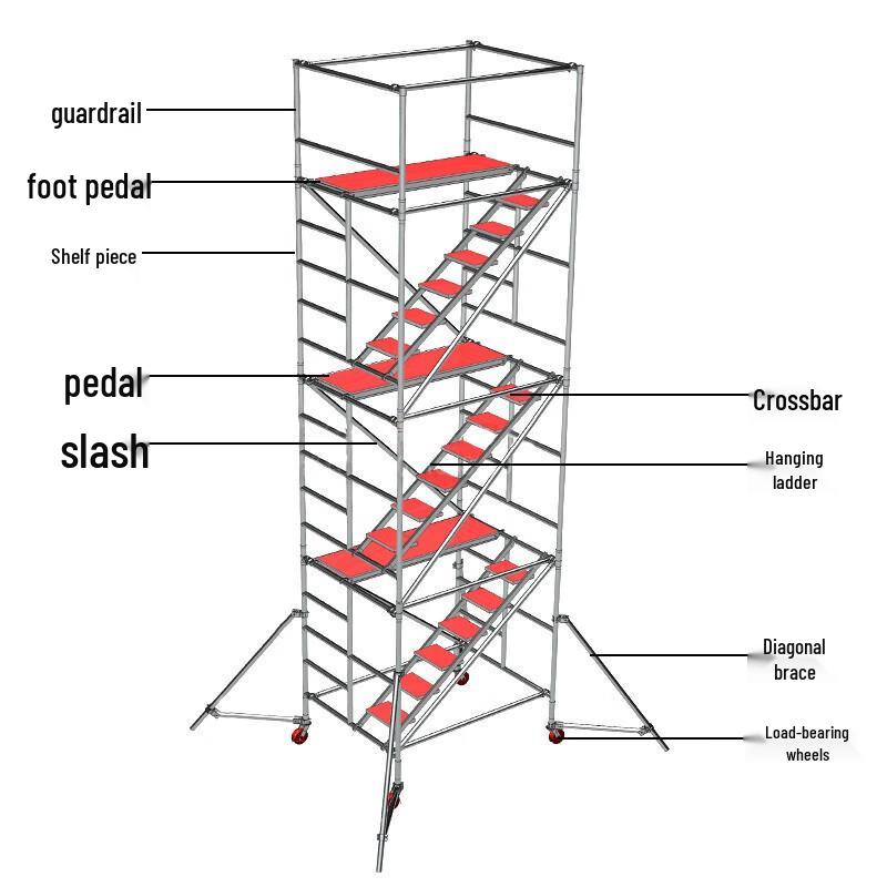 OIMG Aluminum Alloy Mobile Scaffolding Tower