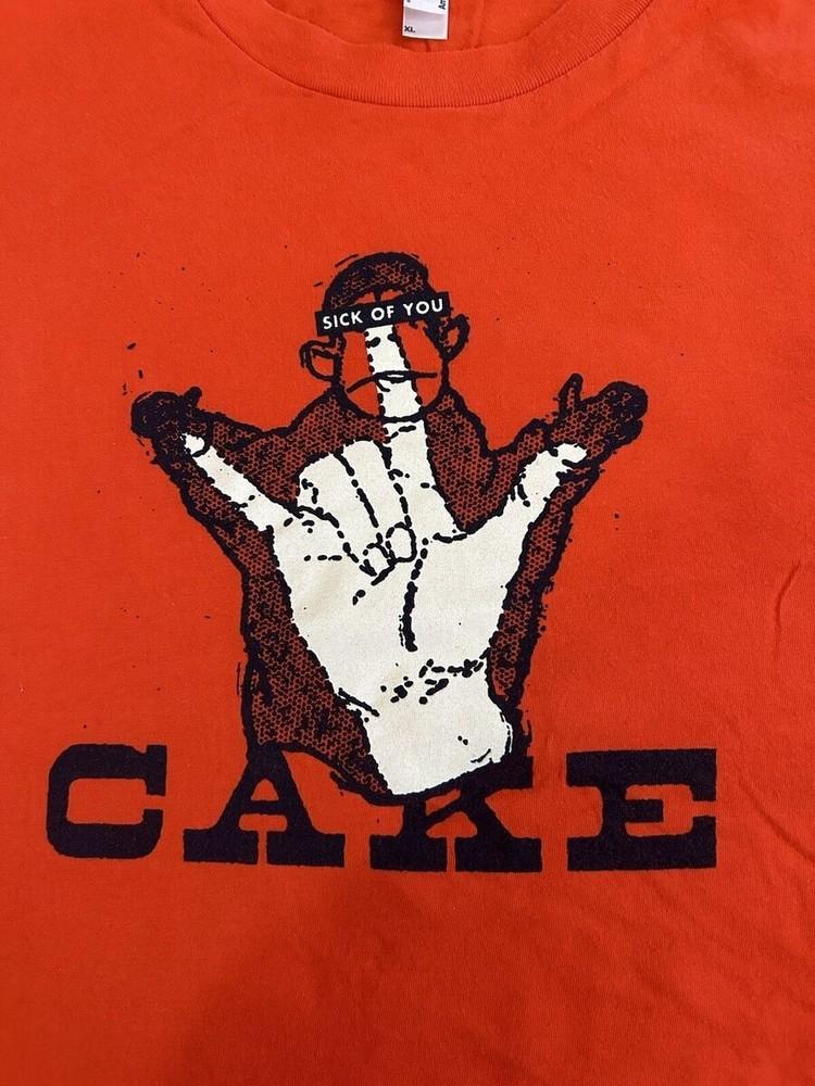 Vintage CAKE Band Sick of You Shirt Unisex Concert S to 5XL MQ391 Unisex T-Shirt