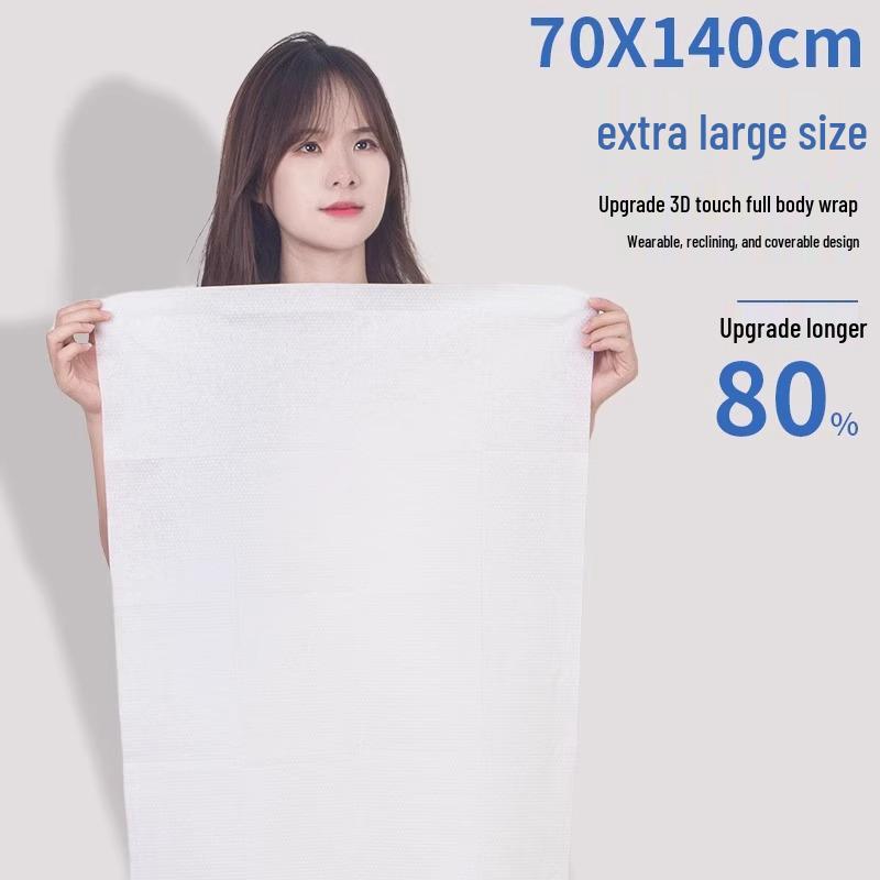 Сжатое одноразовое хлопковое банное полотенце дорожного размера - Утолщенное и увеличенное