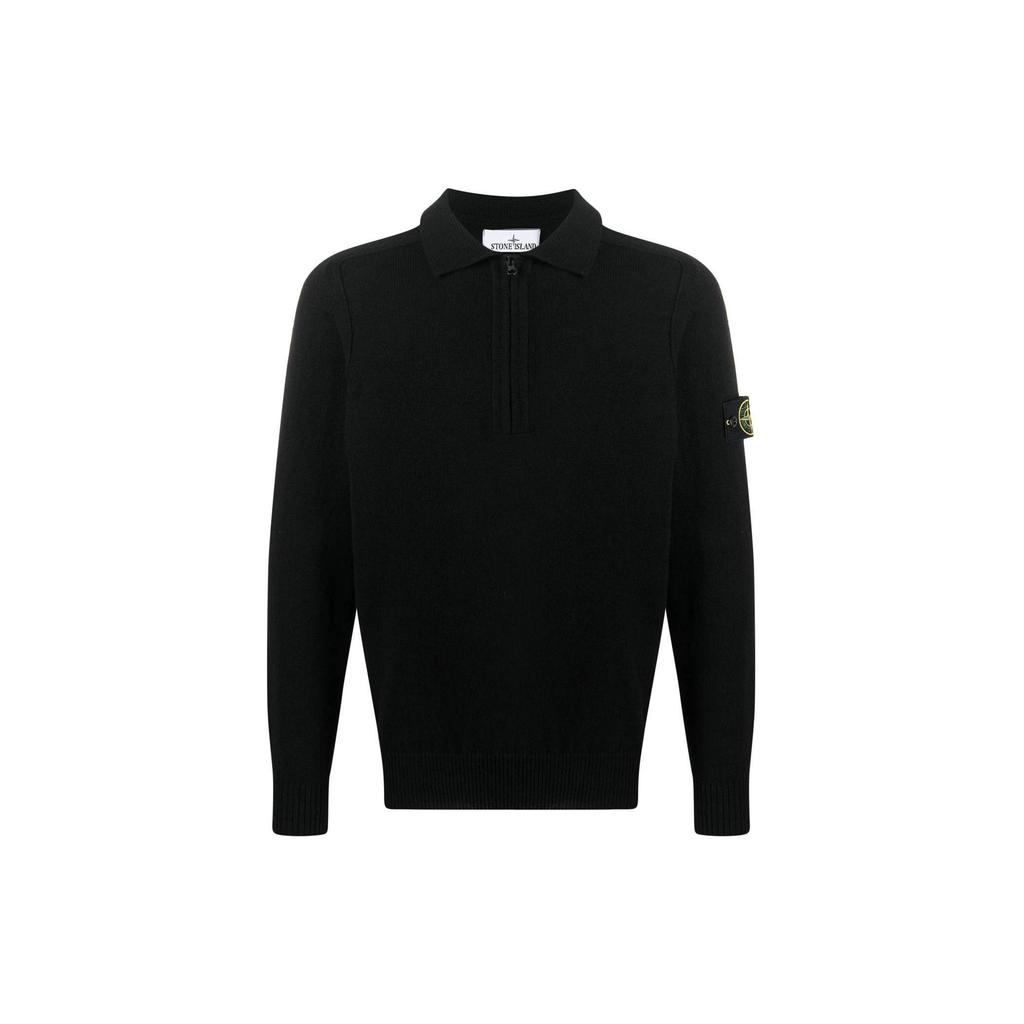 STONE ISLAND Sweaters Unisex Black Lapel Moderate Other 7815529D3-V0029