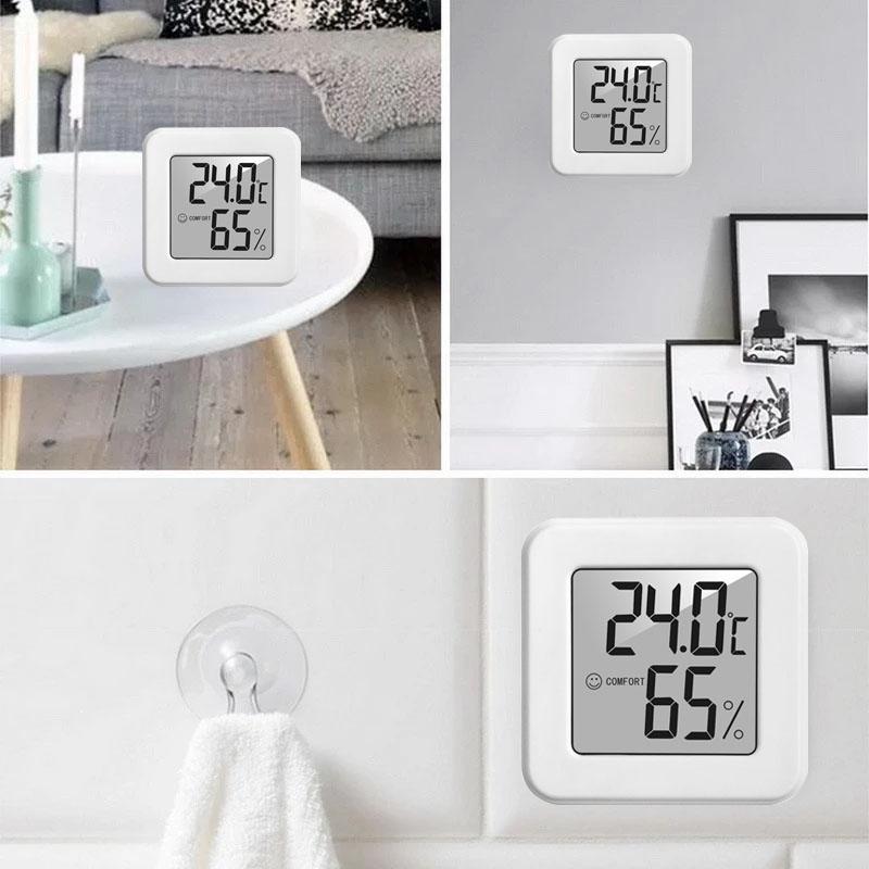 Мини-термометр для помещения, цифровой ЖК-дисплей, электронный термометр, гигрометр, домашний монитор влажности, измеритель температуры, датчик