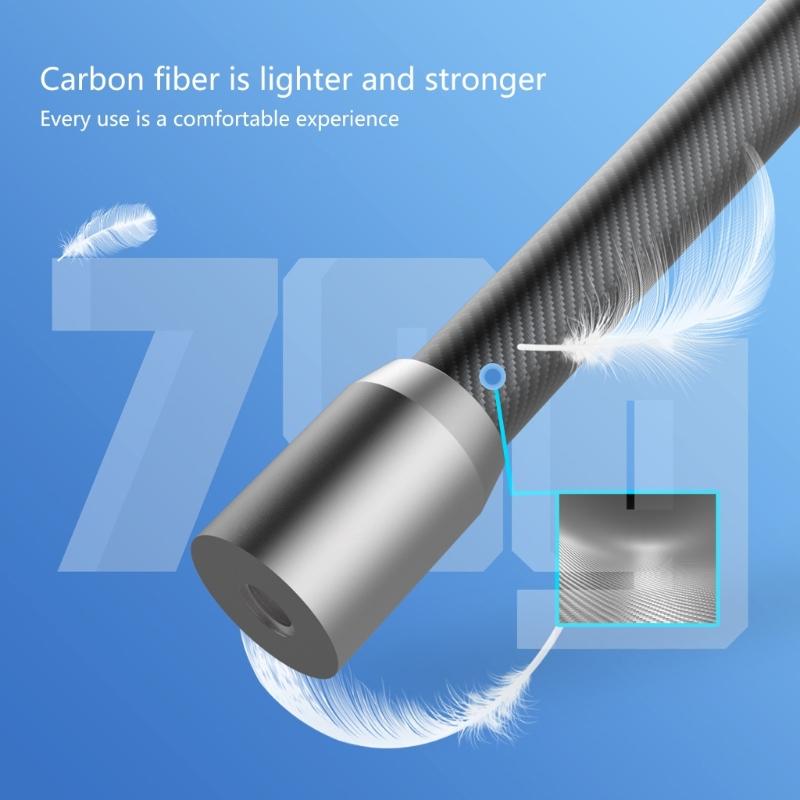 Lightweight Carbon Fiber Selfie Stick Extension Rod With 1/4 Screw Interfaces For Action Camera Sticks for Photography