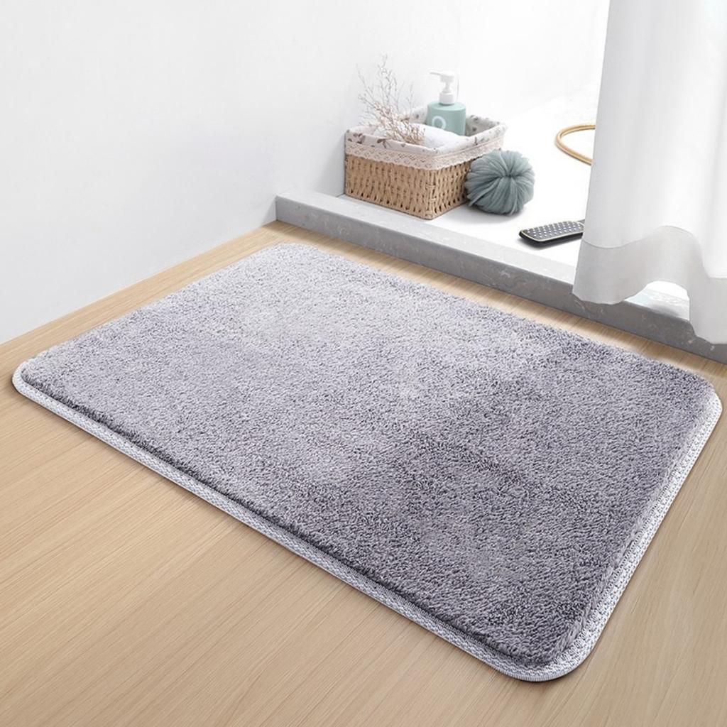 Коралловый флисовый тисненый коврик для ванной комнаты из кашемира, нескользящие ковры для ванной, коврик для ванной, коврик для двери в душевую кабину, пена с эффектом памяти, 3D-подложка