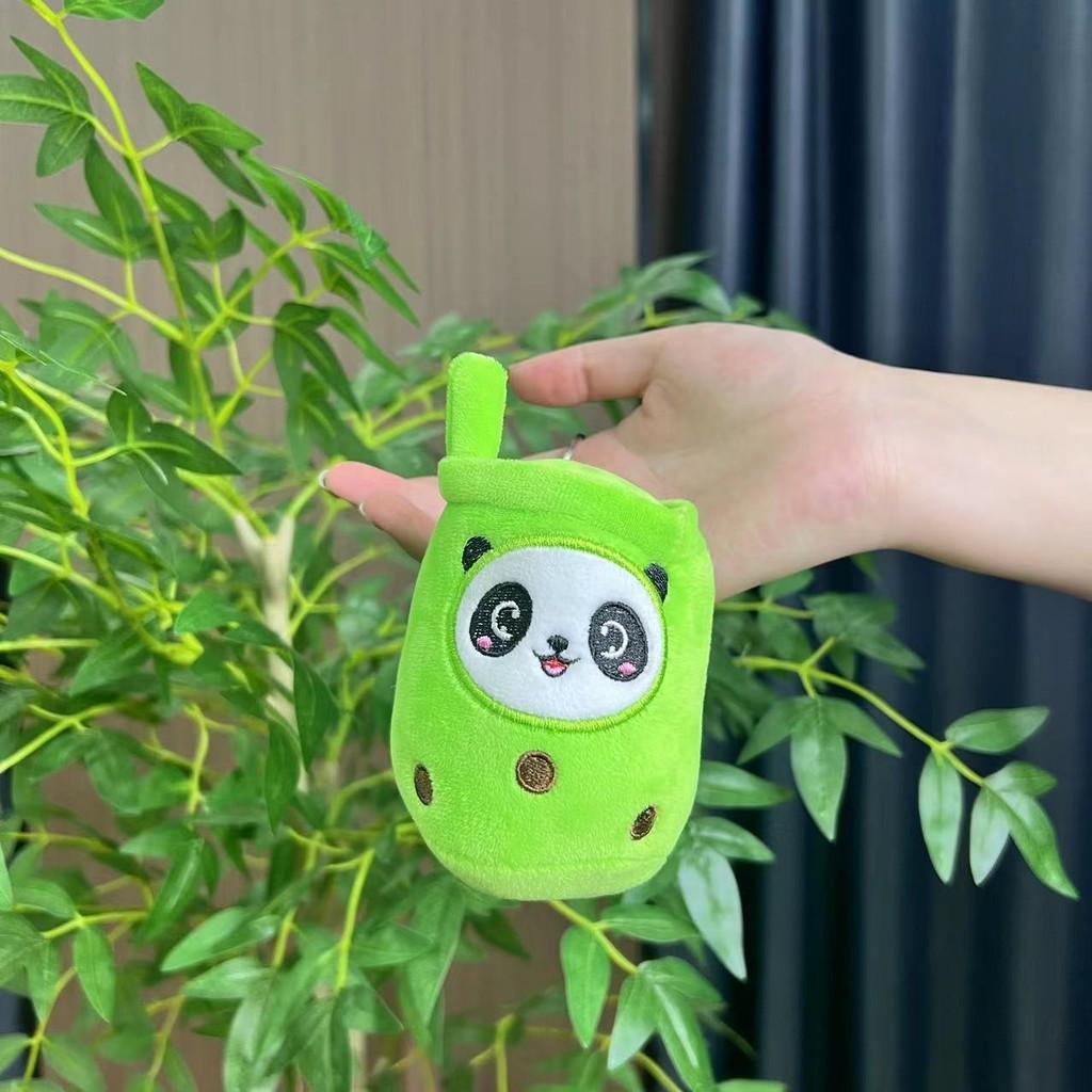 Panda Plush Adorable Cup Keychain Doll Soft Toy For Girls Birthday Gift Accessory Cute