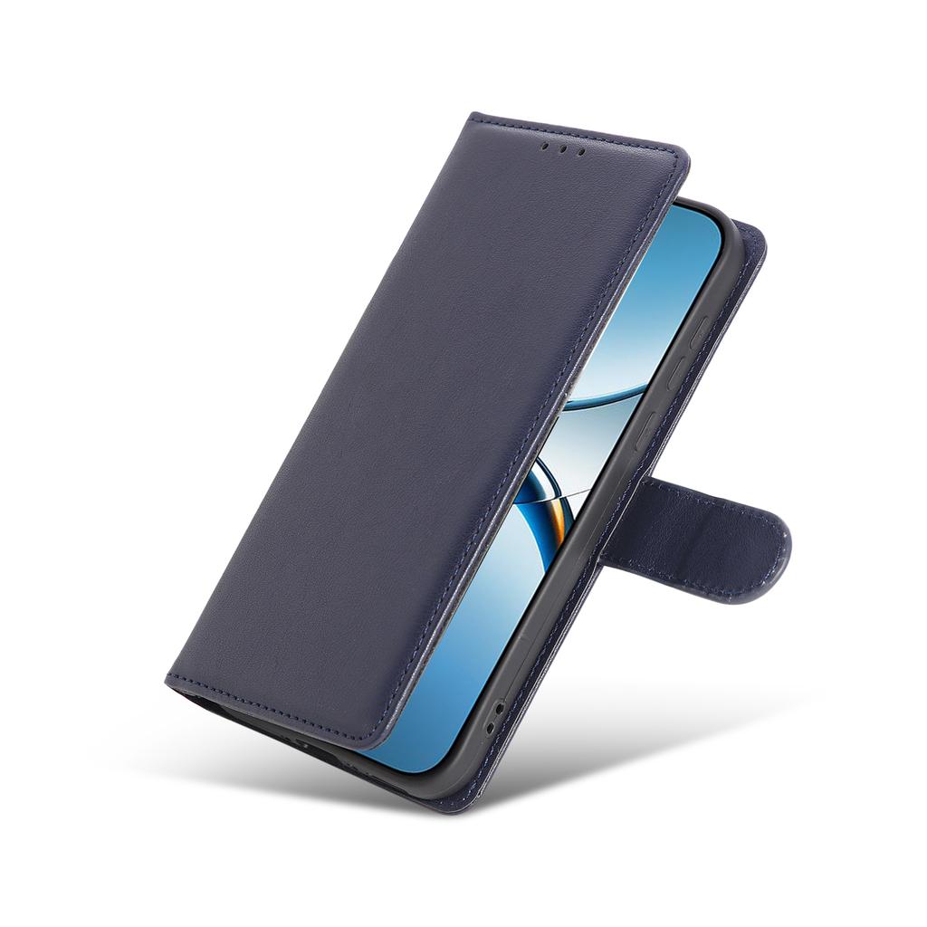 For Oppo Find X8 5G Case Wallet Stand View PU Leather Phone Cover with Wrist Strap