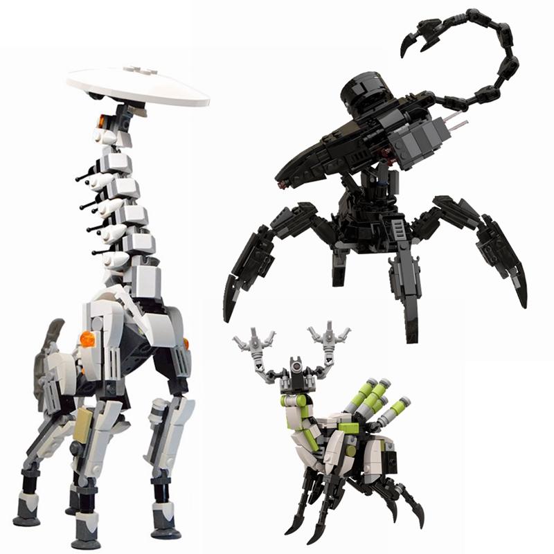 GSBAN MOC Робот-механизм Zeroeds Боевая машина Искаженный Игровые фигурки Рассветная модель Строительные блоки Кирпичики Игрушки для детей
