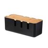With Wooden Lid Household Cable Management Box Storage Bin Power Cord Case Power Wire Case  Charger