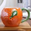 3d Creative Fruit Ceramic Mug Coffee Mugs Strawberry With Handle Childrens Milk Cup Personalized Fruit Shape Office Water Cups