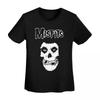 Футболка Misfits с черепом для женщин, футболки с коротким рукавом, круглый вырез, одежда, хлопок, летние футболки, стритвир