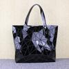 Tote Bag Geometric Rhombus Pu Glossy Large-Capacity Handbag Women'S Variety Of Folding Deformation Shoulder Bag