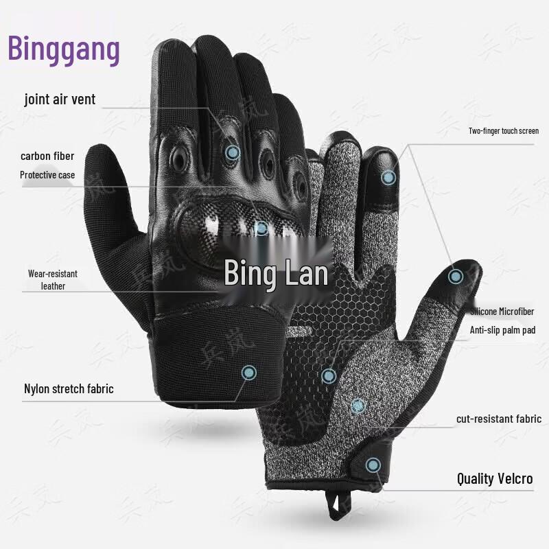 Тактические кевларовые перчатки BINGLAN, устойчивые к порезам, уровень 5