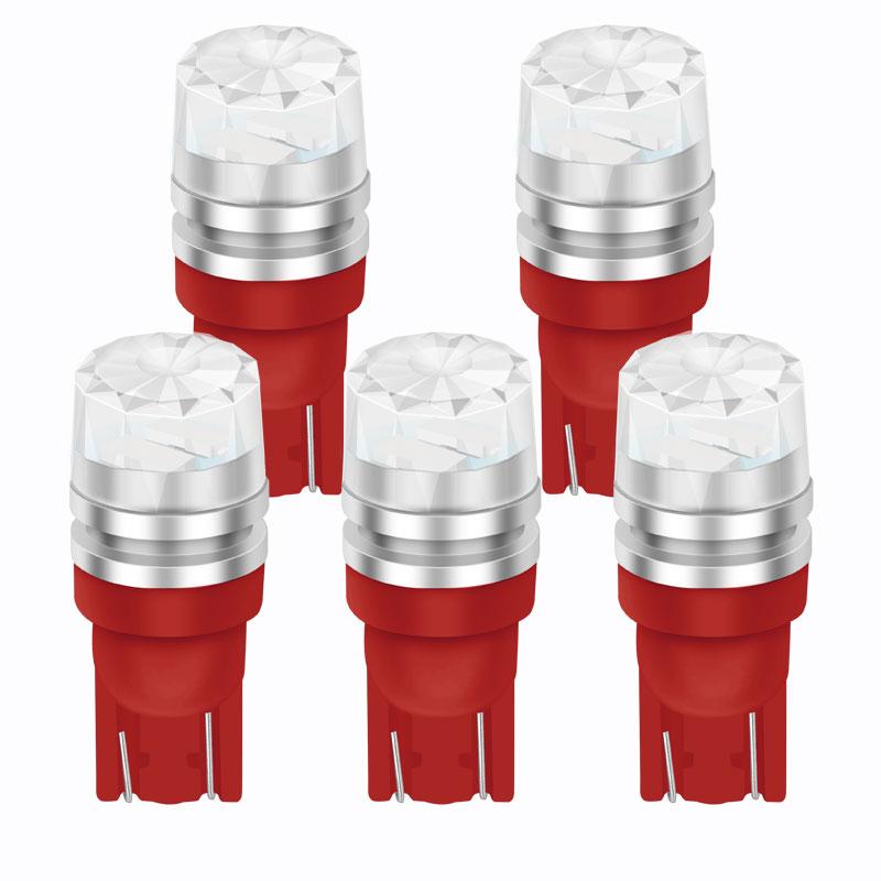 5 шт. Светодиодная лампа T10 W5W 194 168 Led 2SMD 5630 Автомобильная клиновидная лампа Подсветка номерного знака Плафон 3000K 6000K Белый Зеленый Синий Красный KTY