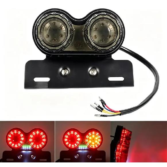 Motorcycle Modified Tail Light Universal For Street Bikes And Riding Motorcycles 5 WireMounted Turn Signal Brake