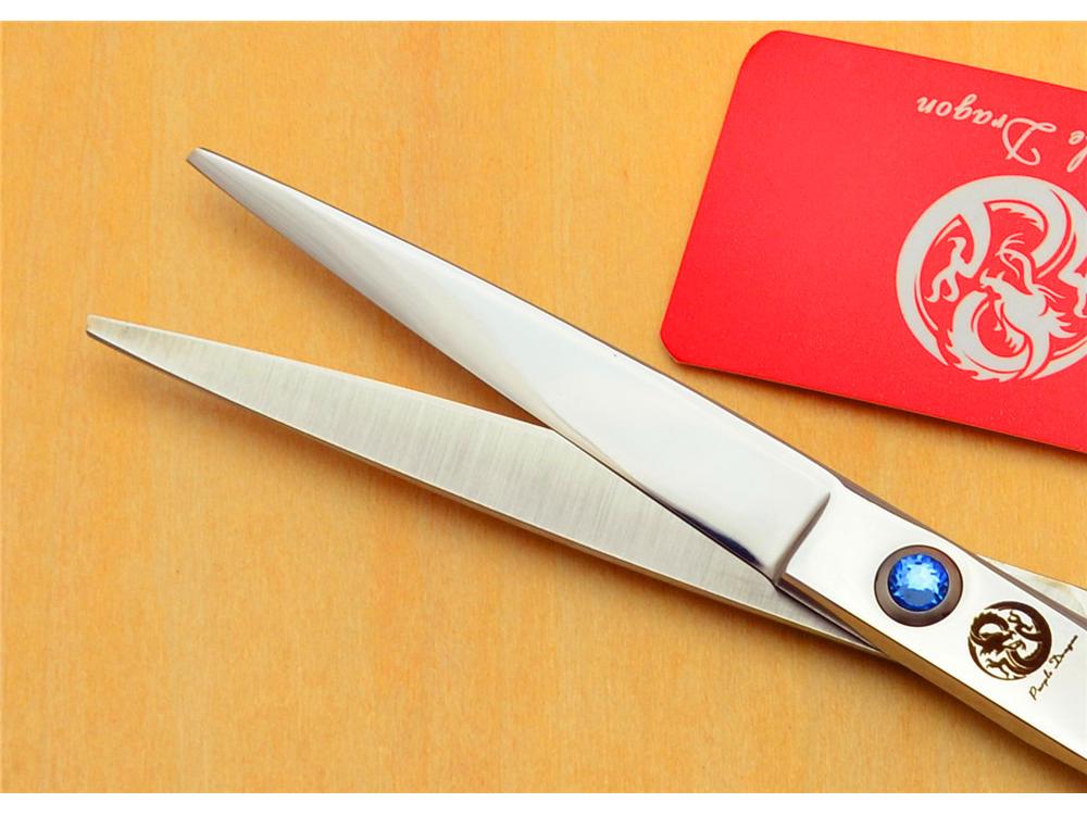 Purple Dragon 5.5/6.0 дюйма Серебристо-синие Парикмахерские Ножницы и Ножницы для Прореживания (для левой руки)