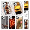 Дикие лошади, бегущие на закате, Чехол для телефона для iPhone 17 Air 16 16e 15 13 14 11 12 Pro Max Max Plus coque fundas Оболочка