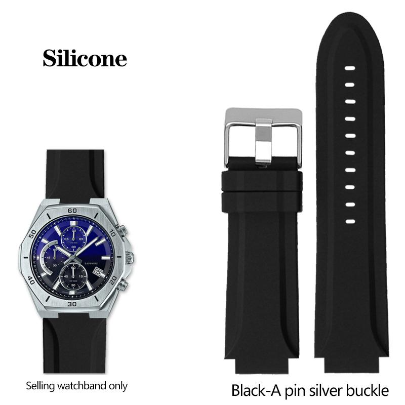 ONENew Нейлоновый холщовый ремешок для часов с кожаным дном для серии Casio Edifice GST-B400 EFB-680 ECB-10D Ремешок для часов Силиконовый ремешок БраслетMN