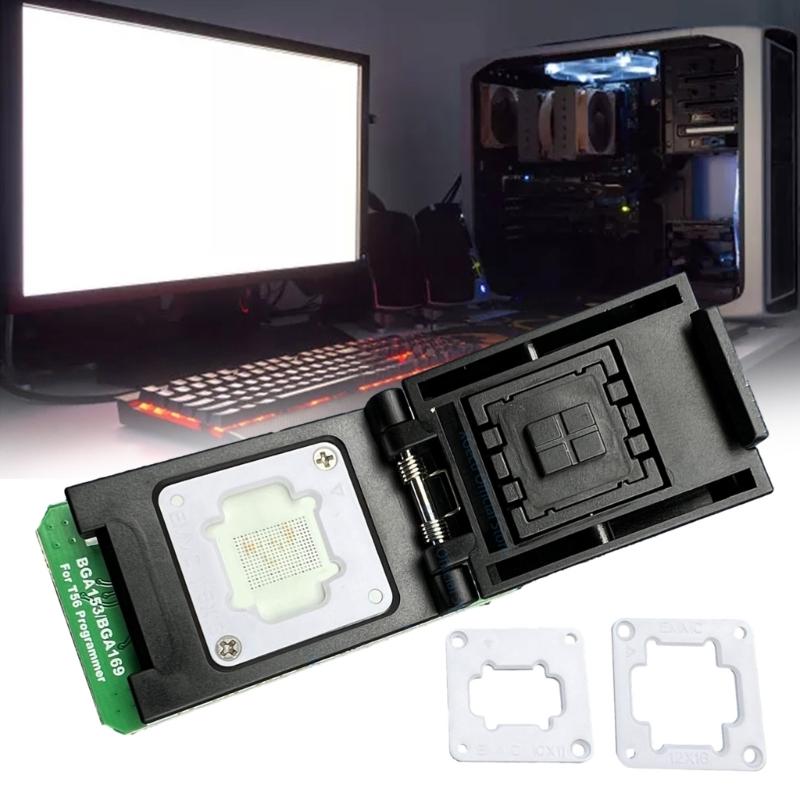 Адаптер разъема EMMC_BGA153/169 для программатора T56, подходящий для стабильной конструкции BGA153/BGA169