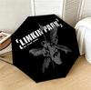 Linkin Park Band 8 Ribs 3Fold Black Glue Uv Protection Umbrella Sun Protection Rainproof Compact Folding Umbrella For Travel Daily Use C923939