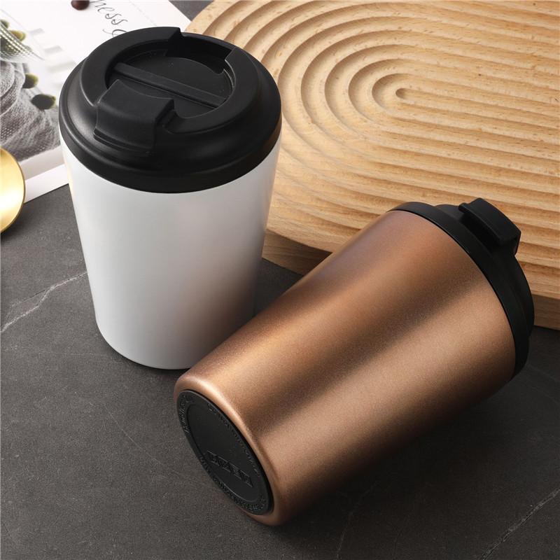 Vacuum Thermal Coffee Cup with Lid Stainless Steel Tumbler Portable Travel Car Insulated Mug for Tea Milk Water Bottle Drinkware