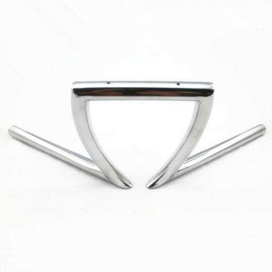 Мотоциклетный 1" 25мм / 7/8" 22мм Драг Руль Z-образный 8-3/4" Подъем Для Honda Yamaha Suzuki Kawasaki Choppe (7/8" 22 мм, Хром)