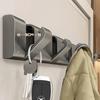 Алюминиевый невидимый складной креативный крючок для переноски сумок, крючок для подвешивания полотенец, складные крючки, настенный крючок, вешалка для одежды, настенное крепление