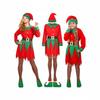 Рождественская детско-родительская одежда Детская зеленая одежда эльфа для выступлений Детский сад мужской рождественский детско-родительский костюм