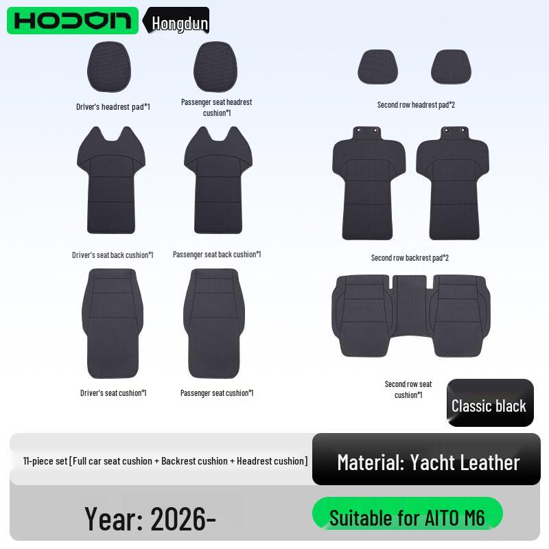 All-Season Ventilated Seat Cushion for AITO M6 - Breathable Interior Cover.