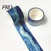 High Color Saturation Tape Washi Tape, Oil Painting Decorative Masking Artist Patterns Adhesive Layering for DIY Crafts, Junk Journal, Gift Wrapping,