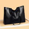 Women's Bag Simple New Soft Leather Trend European and American Tote Bag Large Capacity Shoulder Bag