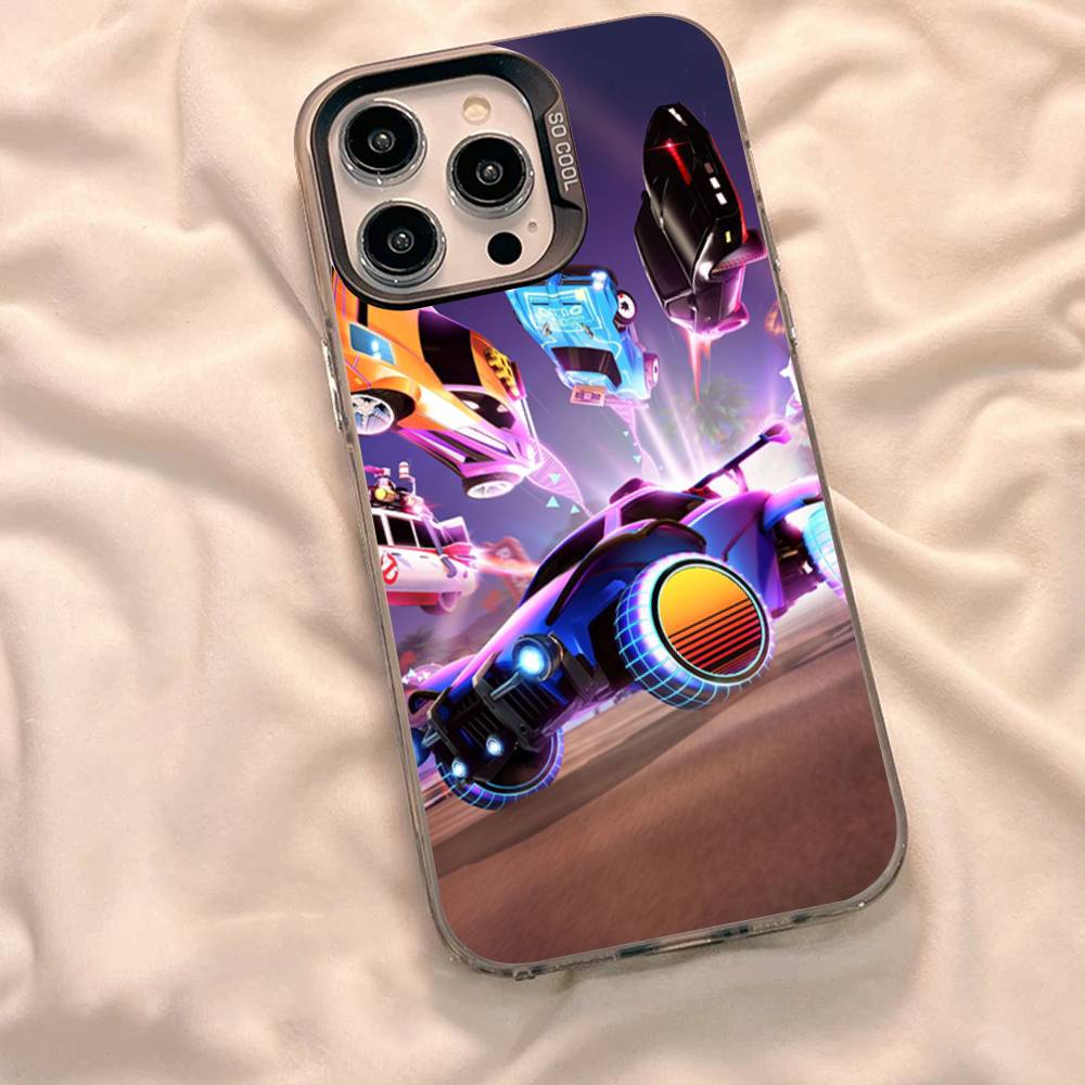 Чехол для телефона R-Rocket L-League для iPhone 17 Air 16 15 14 11 12 13 Pro Max Plus X XR XS Цветной Серебристый Жесткий Чехол