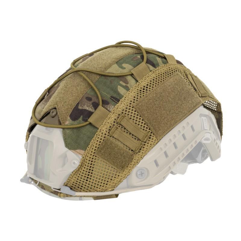 Тактический чехол для шлема FAST Камуфляжная сетка Airsoft Пейнтбол Снаряжение для выживания на открытом воздухе Легкий Дышащий Регулируемая посадка