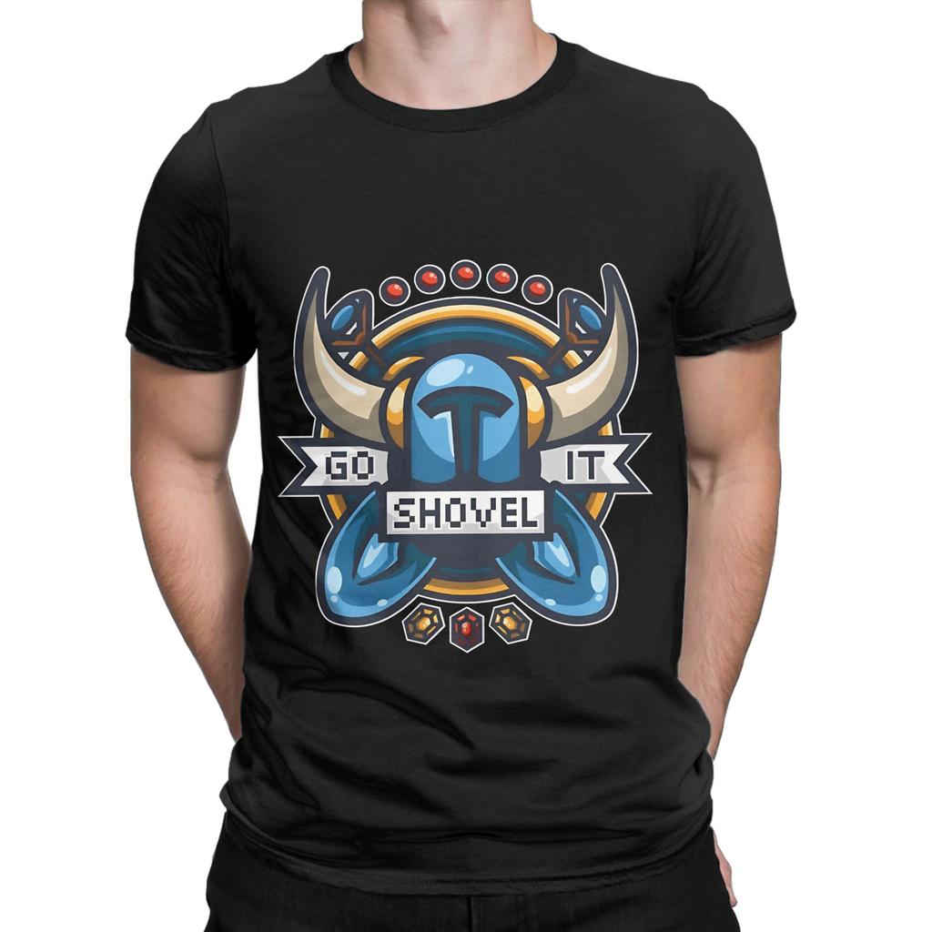 Shovel Knight Go Shovel It Funny Graphic 100% Cotton T-Shirt Shovel Knight Tops Tees For Men