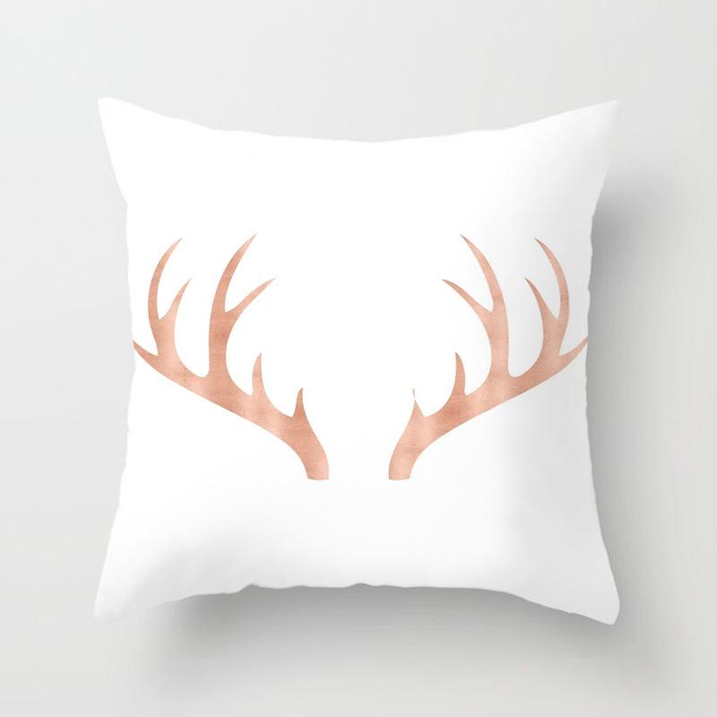 Popular Pink Marble Geometric Series Pillowcases, Home Fabric Sofa Cushion Covers