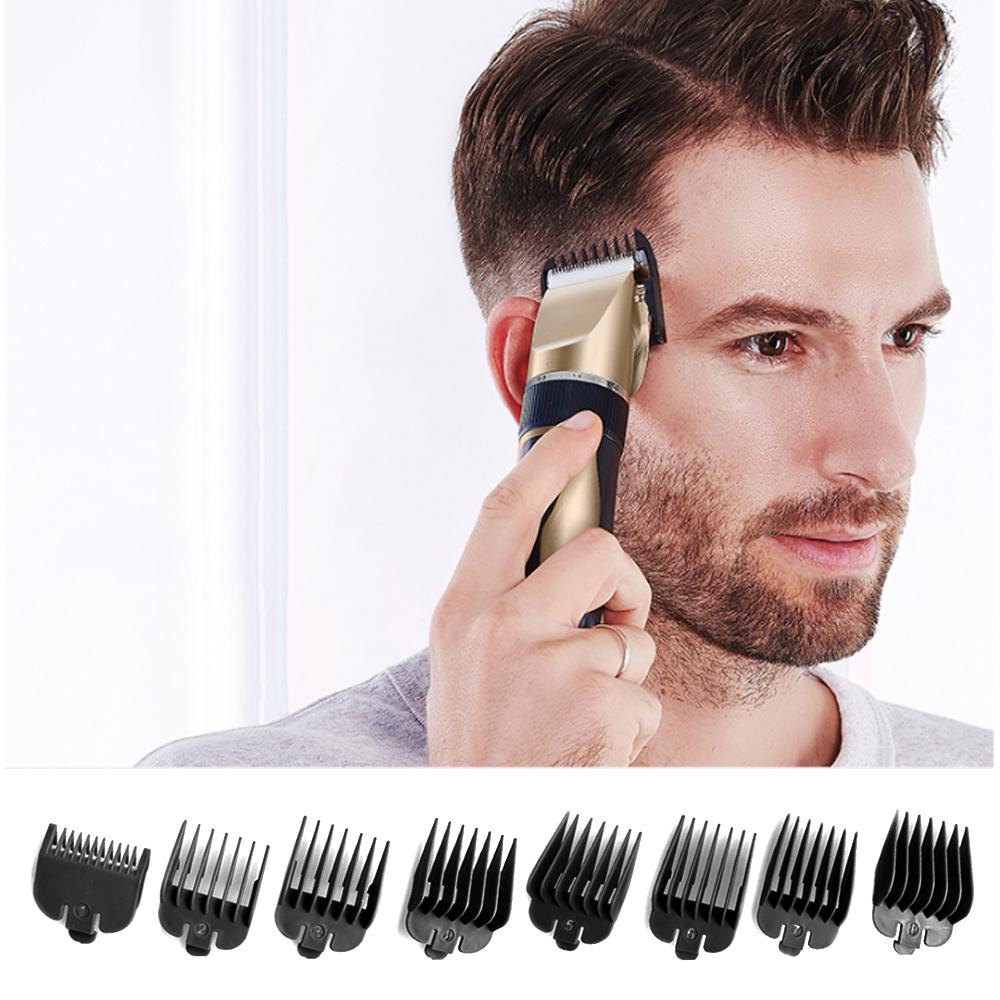 8 шт./комплект, 3 мм-25 мм, универсальная стрижка, зажим для стрижки волос, ограничительная расческа-триммер