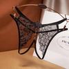 Sheer Lace Open Crotch Thong - Quick Release Temptation 2248
