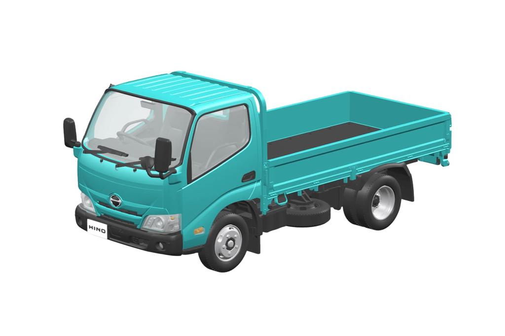 Aoshima Bunka Kyozai Rakupla Snap Kit Hino Dutro Бортовой весовой пластмассовый набор для сборки (АОСИМА) нет. 23-TE (бирюзовый) 1/32 Предварительно окрашенный