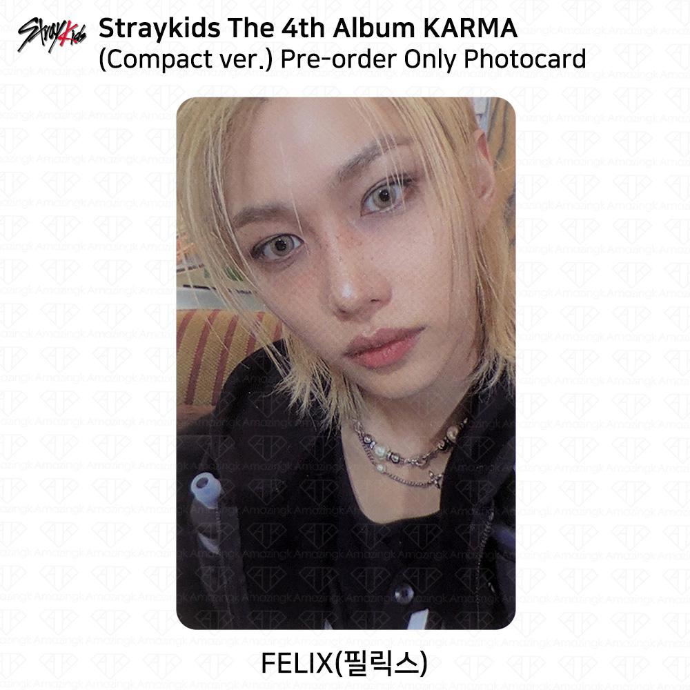 Stray Kids 4-й альбом Karma компактная версия Официальная фотокарточка