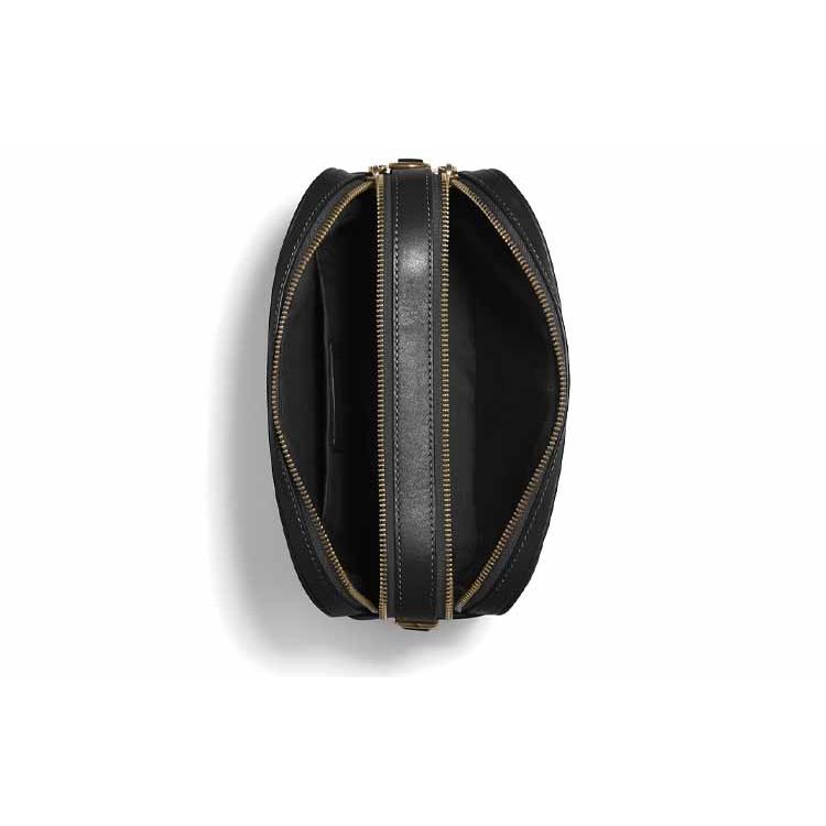 Coach Jes 25 Quilted Leather Camera Bag Women Shoulder Bag Black C1569-IMBLK