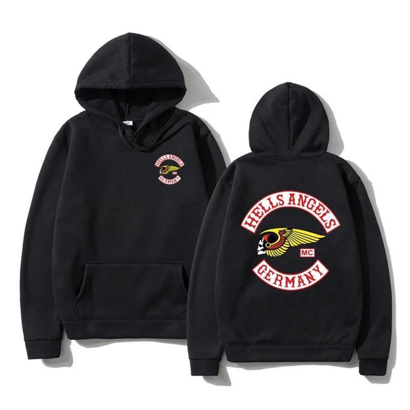 Hells Angels Brotherhood Motorclub Vintage Hoodie Men Women Sweatshirt Unisex Streetwear Autumn Winter Tops Clothes