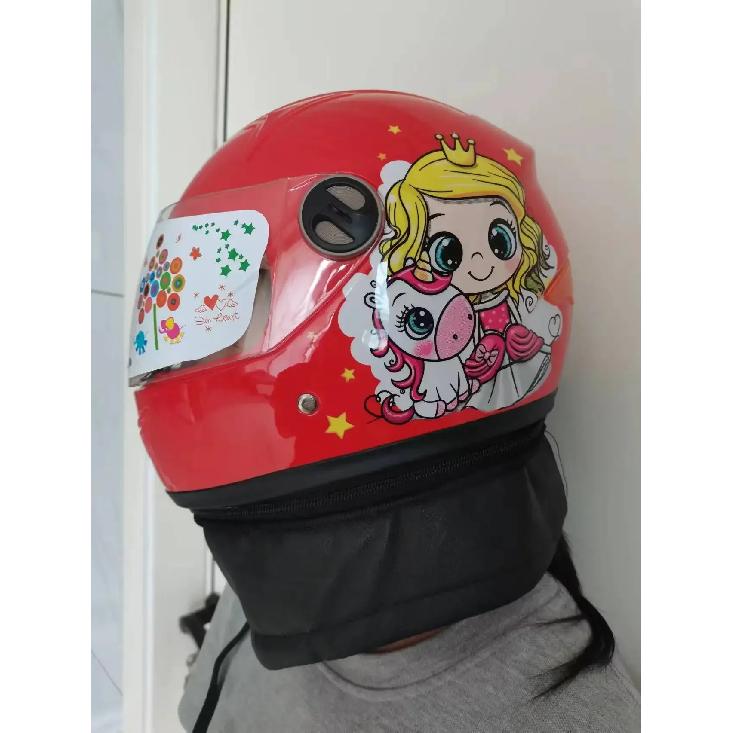 Children Helmet Motorcycle Helmets Scooter Helmet Sunshade Sun Protection Crash Helmet Boy and Girl Kid Lovely 42-52CM