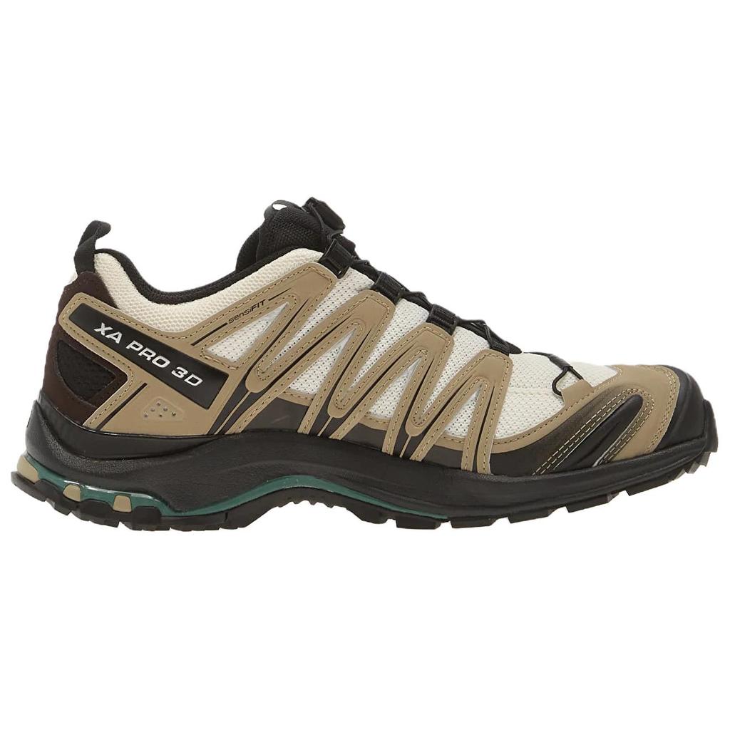 Мужские кроссовки SALOMON XA PRO 3D Беговые кроссовки Мужские низкие Бежево-коричневые