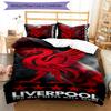 Liverpool 3pcs Bedding Set Duvet Cover Closure Includes 1 Duvet Cover & 2 Pillowcases for All Seasons Bedroom Home Dorm Decor