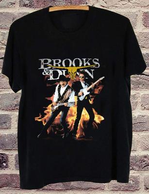 Популярная футболка Brooks Dunn Boys Band Черная Размер S234XL Унисекс FA825 Унисекс Футболка