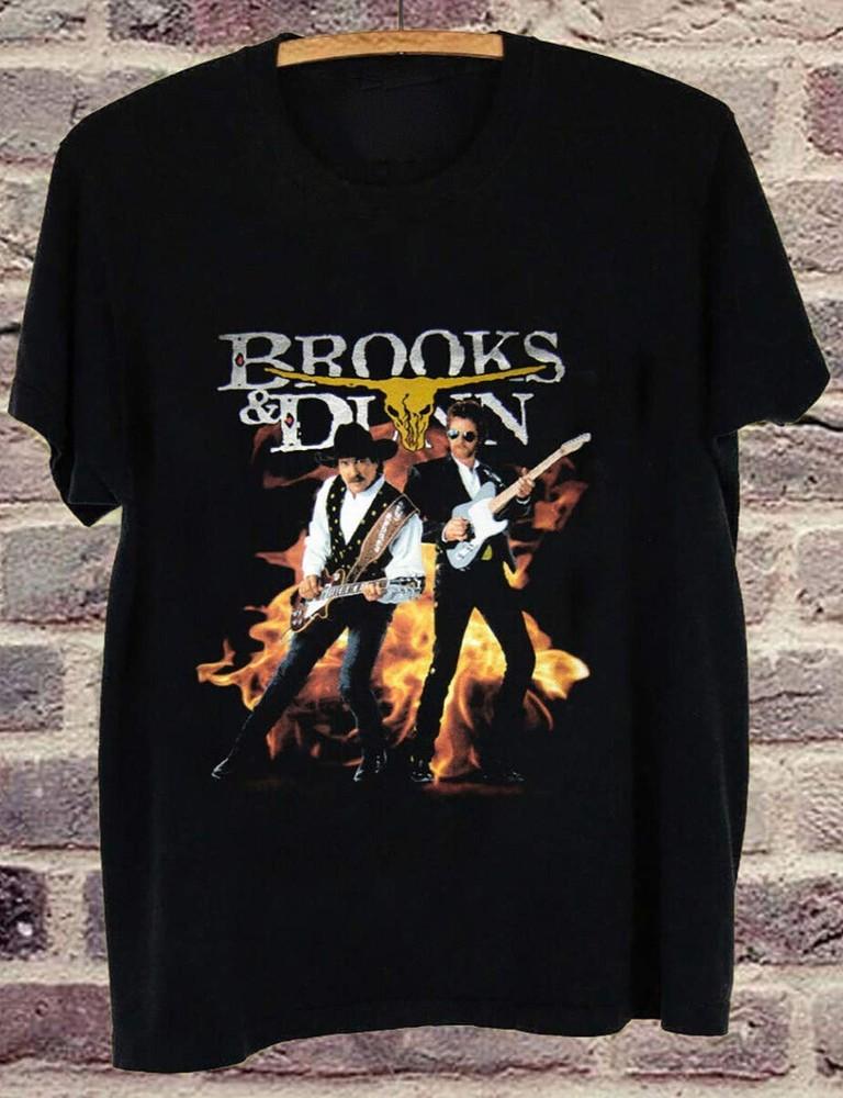 Популярная футболка Brooks Dunn Boys Band Черная Размер S234XL Унисекс FA825 Унисекс Футболка