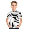 Baby Boy Cartoon Casual T-shirt Girl Abstract Fashion T-shirt Summer Short-sleeved O-neck T-shirt