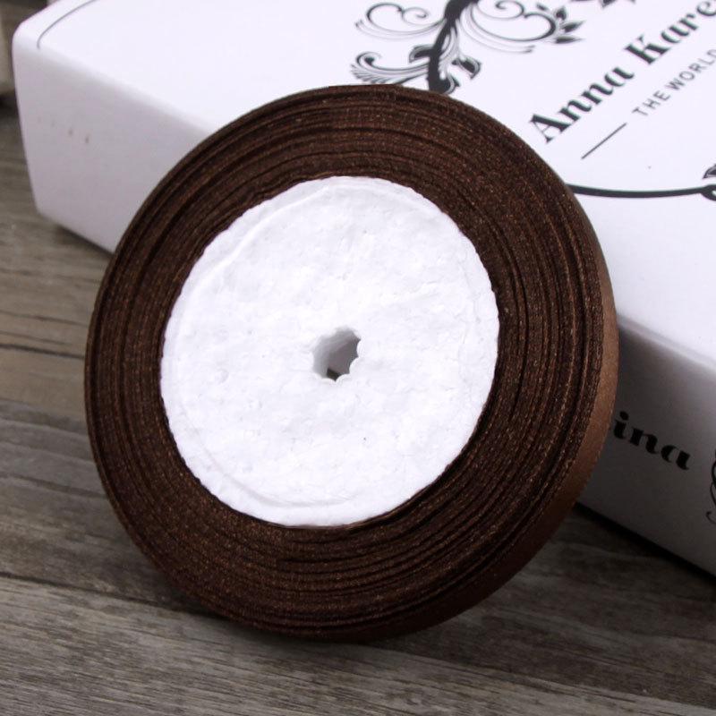 1cm Gold Satin Braided Ribbon, 10mm Silk Cloth Strip for Christmas Packaging and Gift Wrapping