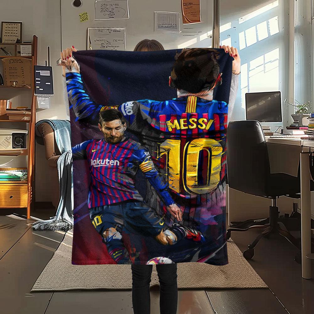Leo poster FlAannel Blanket, High quality Comfortable for All Seasons, Home Decor, Warmth and Comfort
