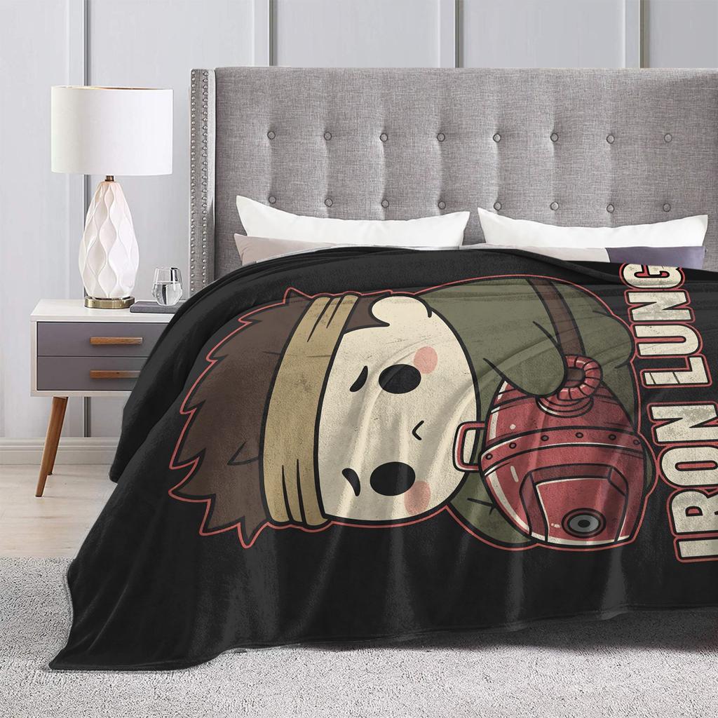 Horror Game Iron Lung Blanket Quality Soft Throw Blanket Spring Child Living Room Print Bedspread