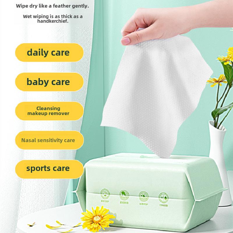 Детские влажные салфетки Zichu Calming Calendula - Мягкий хлопок, нежный для лица и рук, одноразовые очищающие салфетки