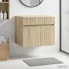 Wall Mounted Bathroom Cabinet in Sonoma Oak 59 x 44.5 x 50 cm